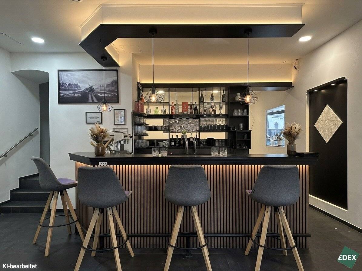 Stylish bar on two levels!