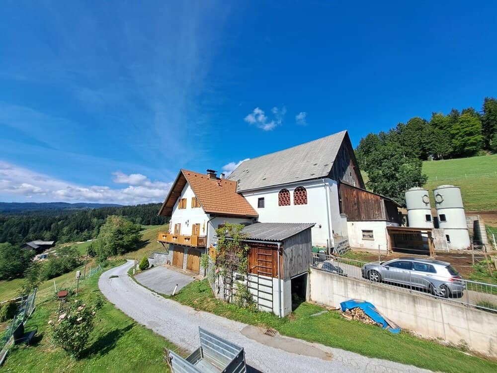 Toller Bauernhof mit Wohnhaus, Auszugshaus, Stallgebäude in herrlicher Aussichtslage