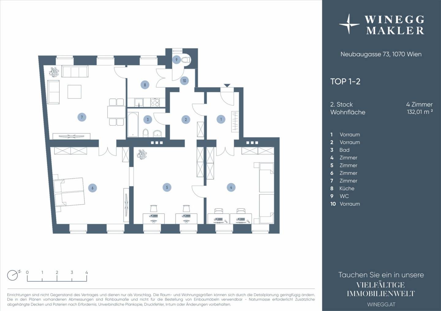 Einzigartige Gelegenheit! 132 m² in gepflegtem Altbau in zentraler Lage | Spittelberg