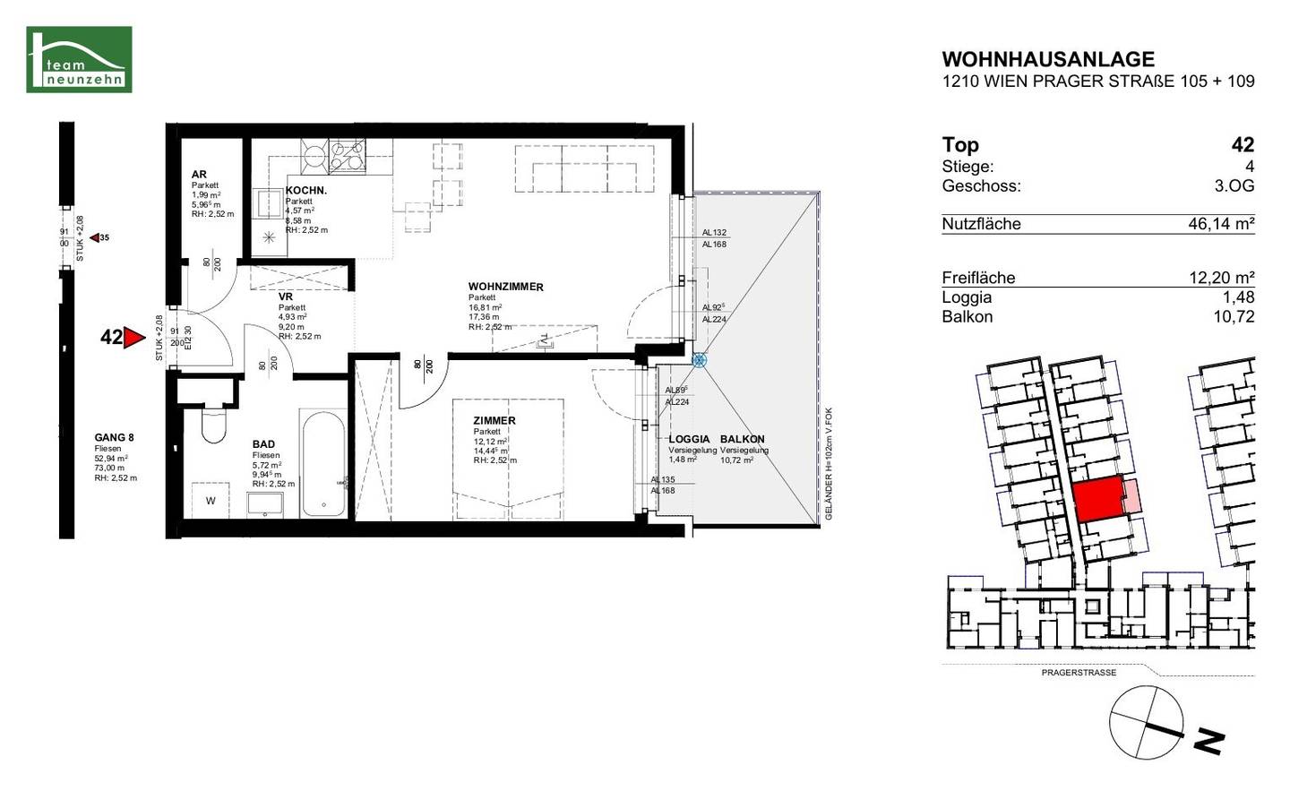 Perfect 2-room new build apartment in ideal location of the 21st district - available from December