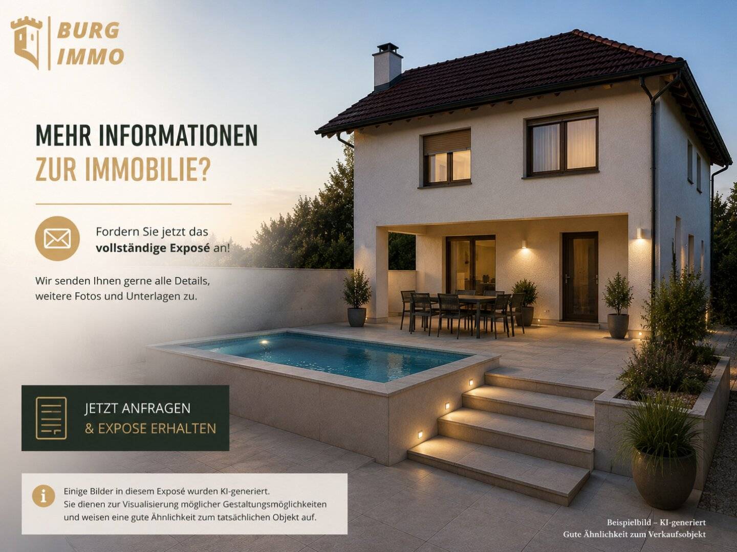 EXKLUSIVE KAUFGELEGENHEIT – Familienhaus mit Pool, großem Garten & Weitblick