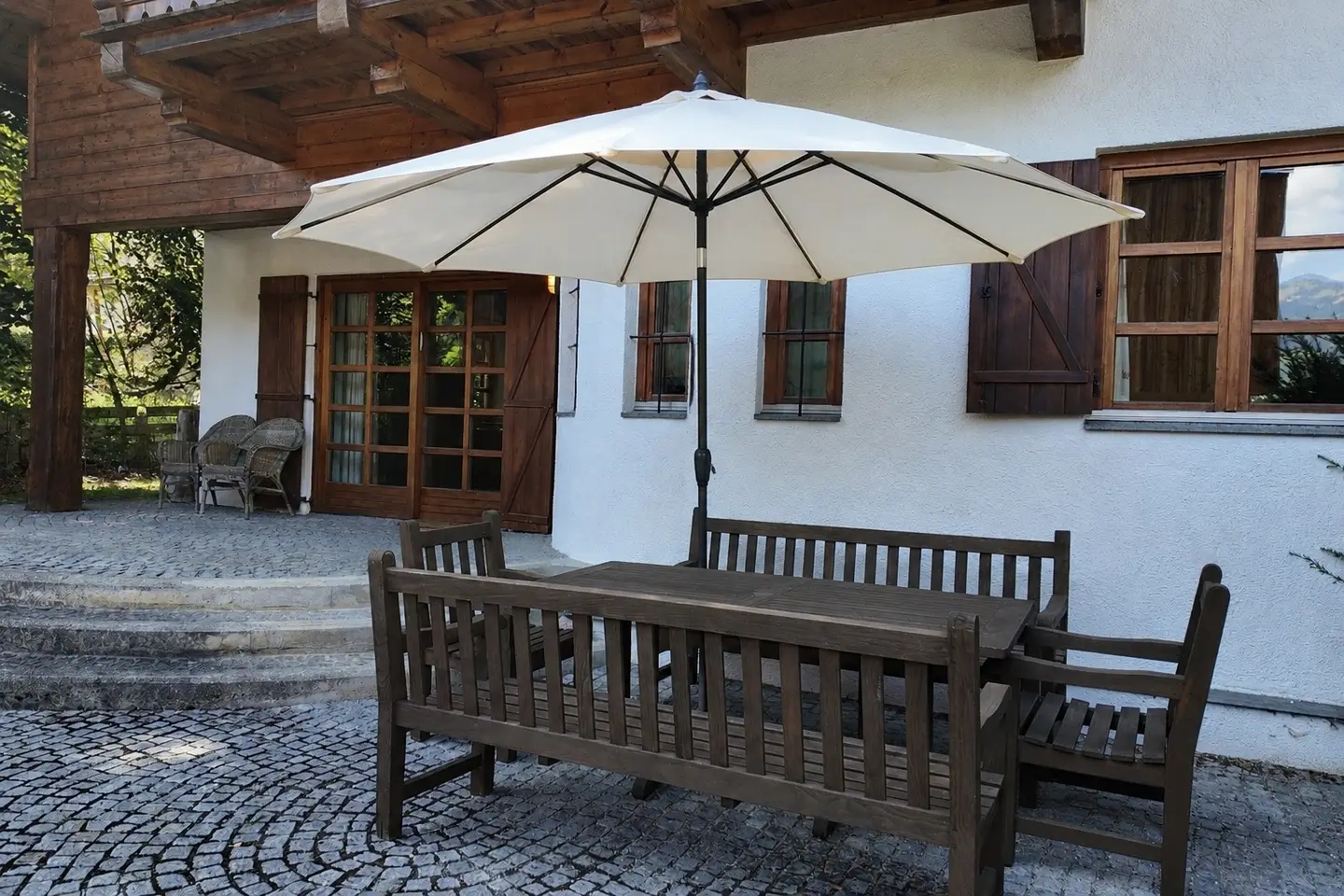 Ferienwohnung im Landhausstil mit Sauna und Garten