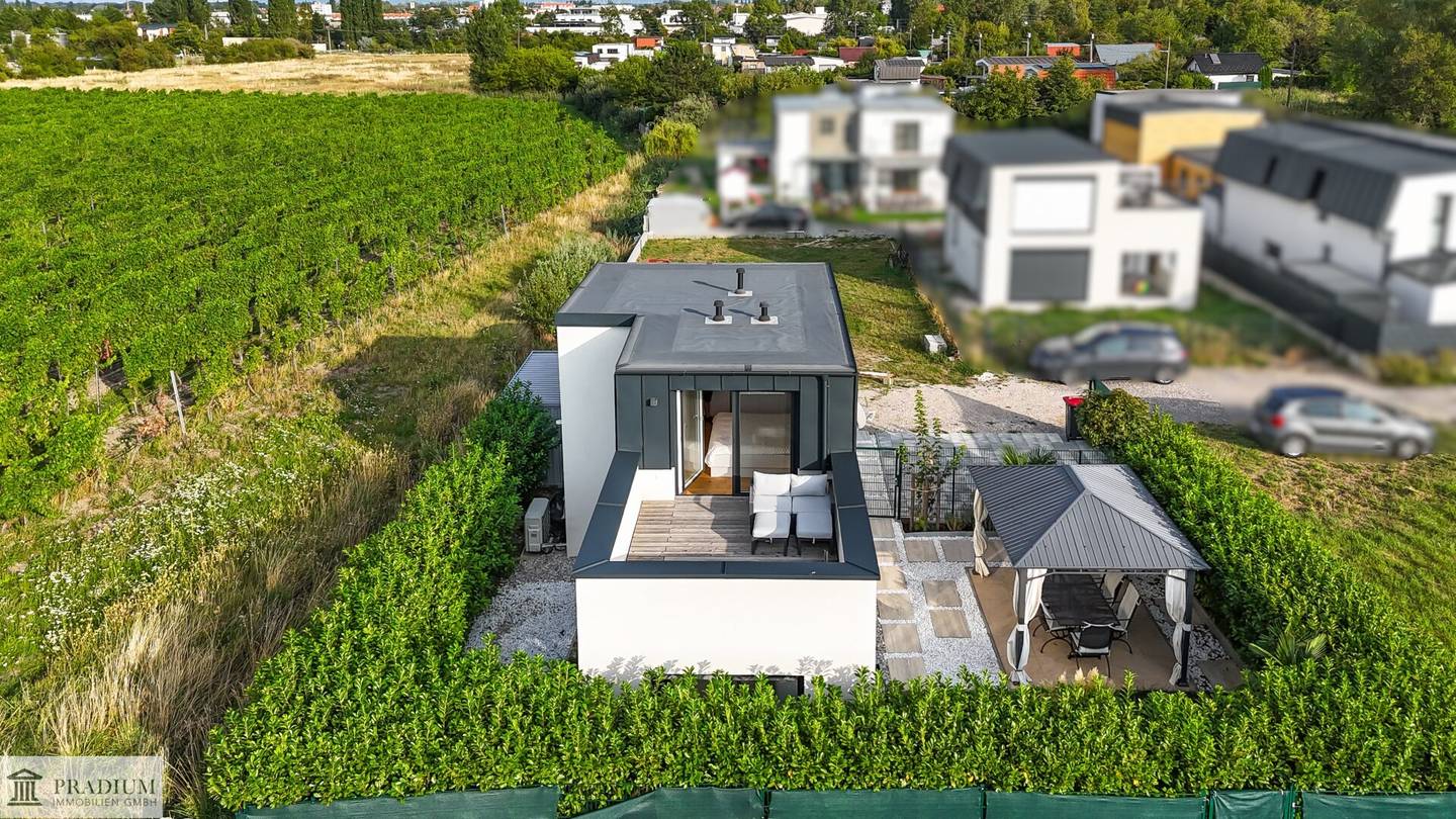Wohnen mit Wein-/Weitblick – Kleingartenhaus mit Panorama auf den Anninger