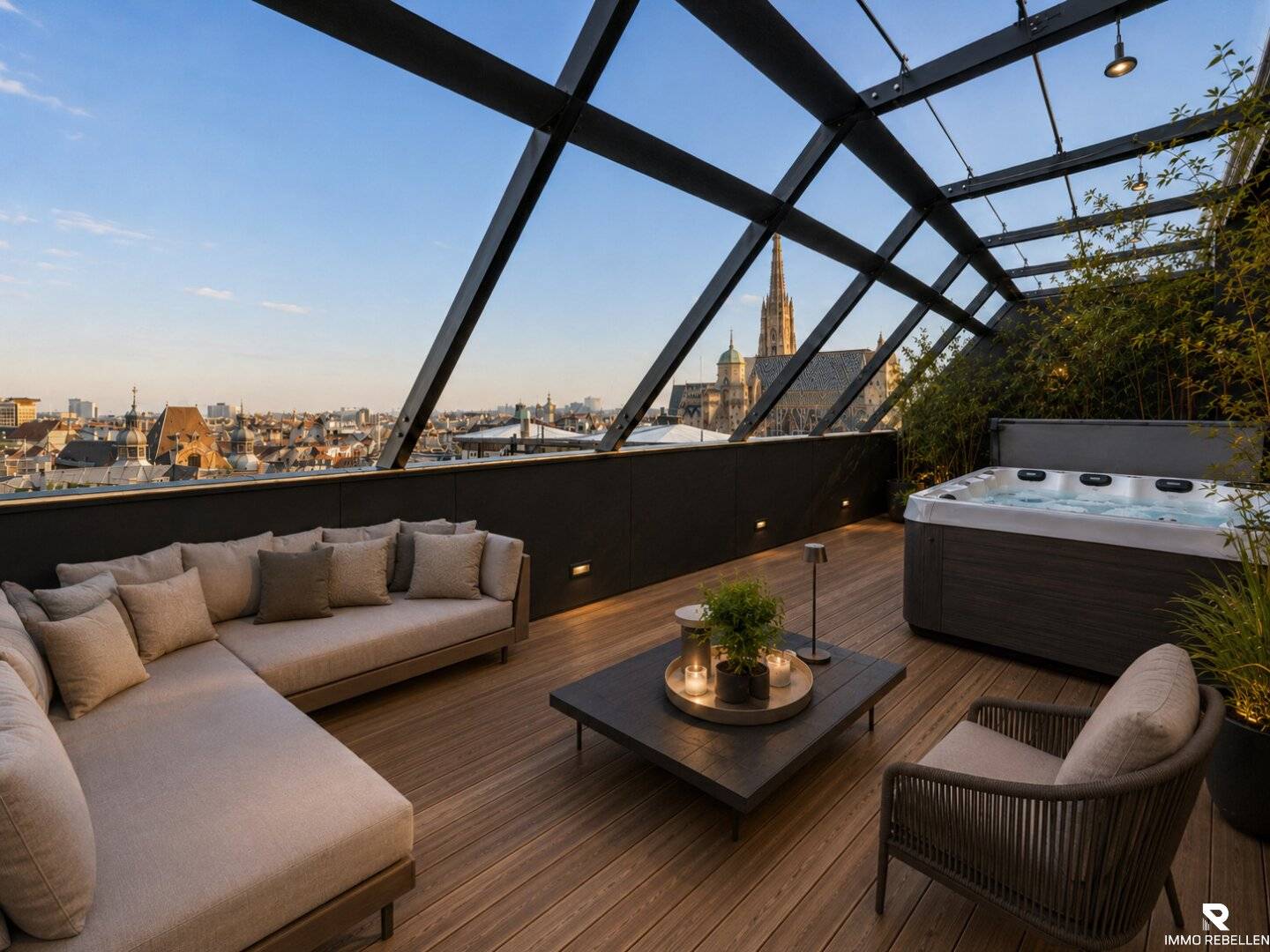 Living the Vienna Dream – super exklusives Penthouse mit Whirlpool & Stephansdom-Blick