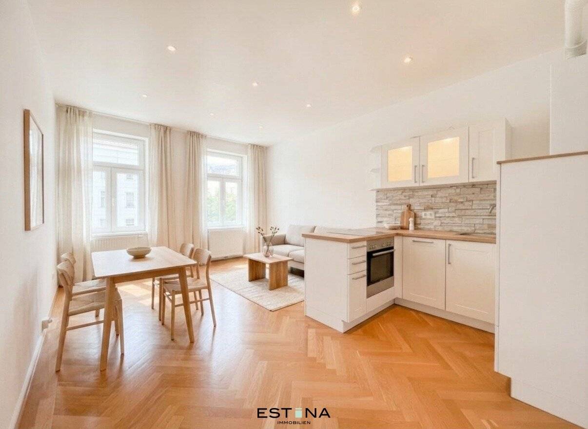 Lebendiges Grätzelfeeling zwischen WU, Augarten und Prater: Helle Wohnung nahe U2 Taborstraße