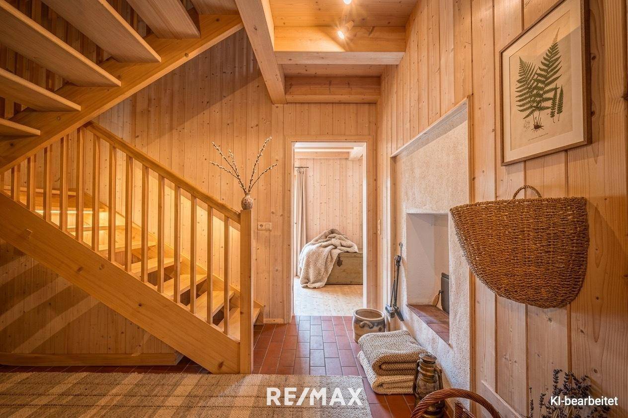 Charmantes Holzlandhaus mit Garten Sauna und Bergblick Familienwohnung