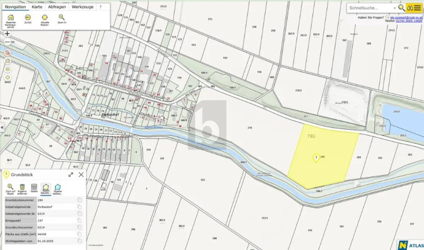Großflächige Agrarfläche mit Wasserkanal Wohnung