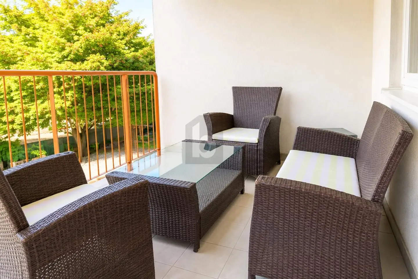 Bright apartment in peaceful nature close surroundings