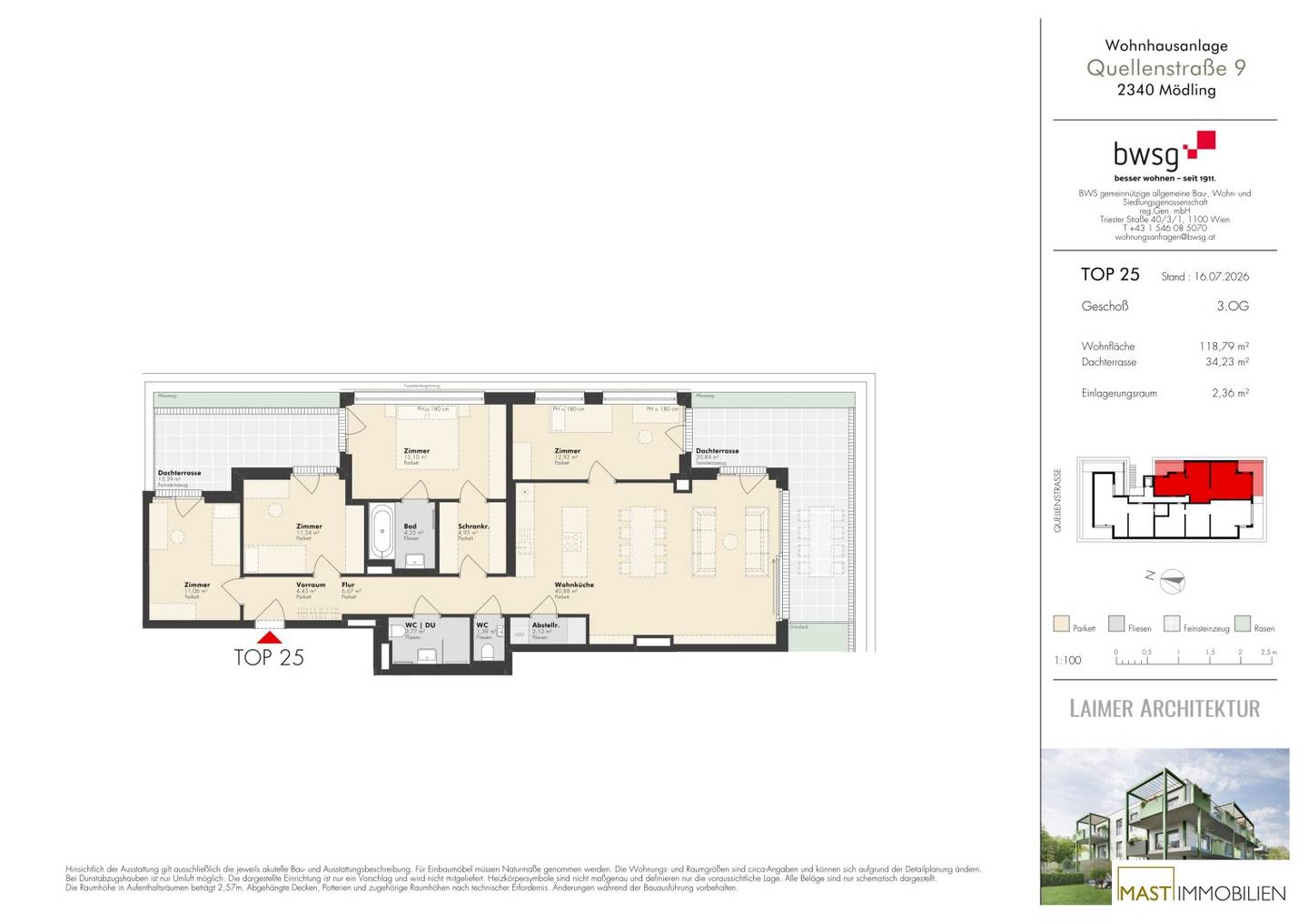 Spring 2027 5-room penthouse apartment with over 33 m² outdoor space