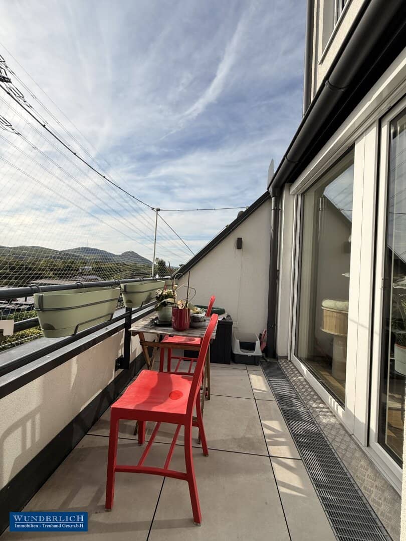 Loggiamiete mit Gemeinschafts-Dachterrasse