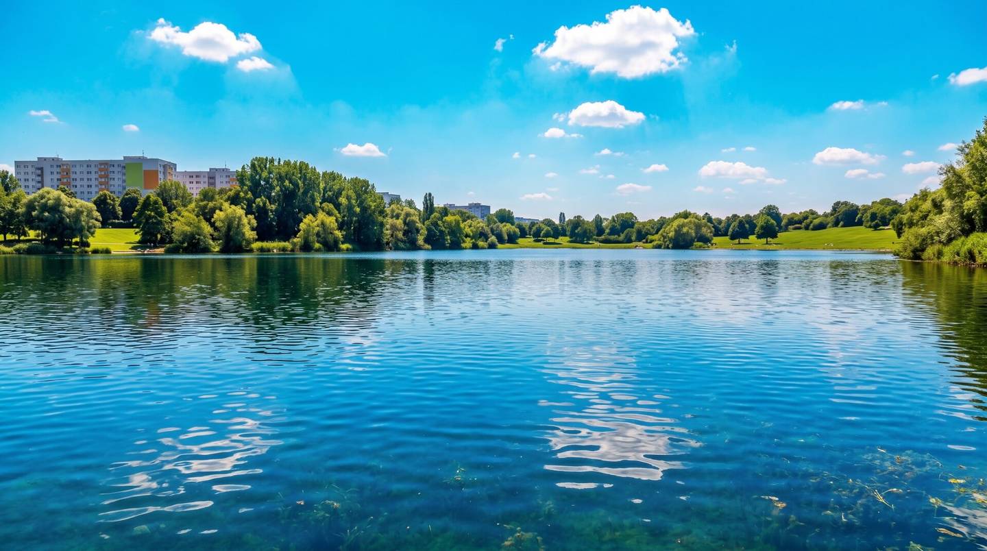 Hirschstetten Bathing Pond | spacious family hit with southwest terrace and private garden | underground parking space