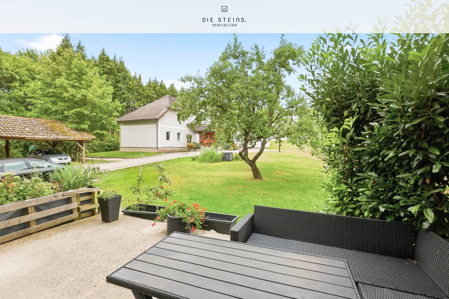 Modernes Familienidyll: 4-Zimmer-Gartenwohnung mit Terrasse &amp; Grünblick