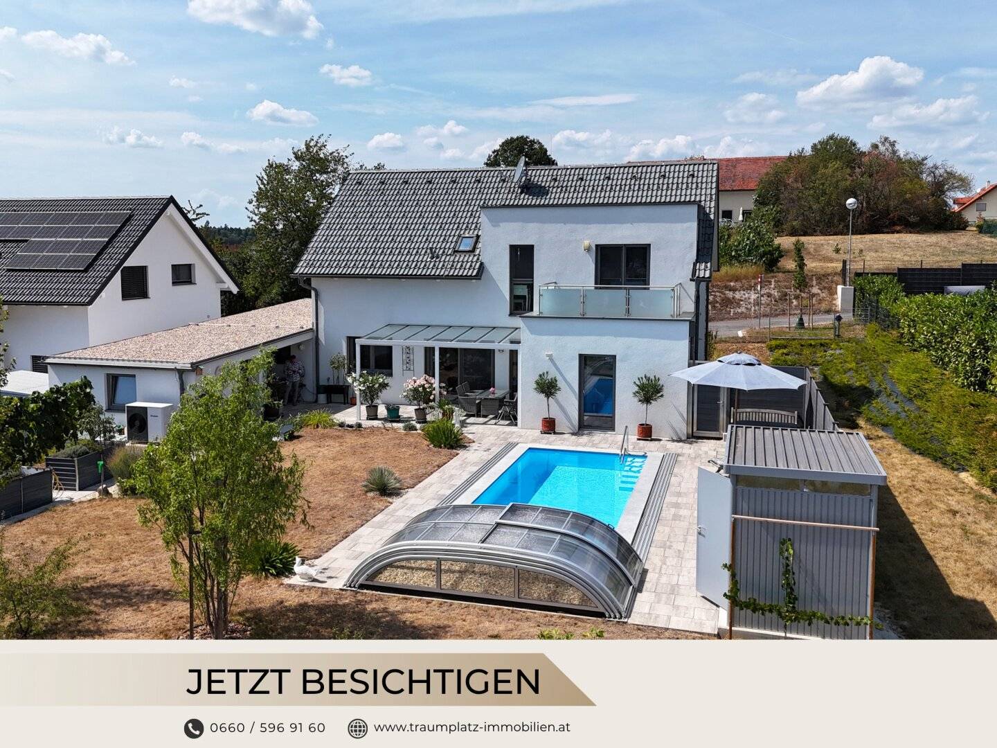 Exklusives Traumhaus mit Pool &amp; Weitblick – jetzt kaufen, € 2.000 netto/Monat erhalten &amp; spätestens in 7 Jahren selbst einziehen