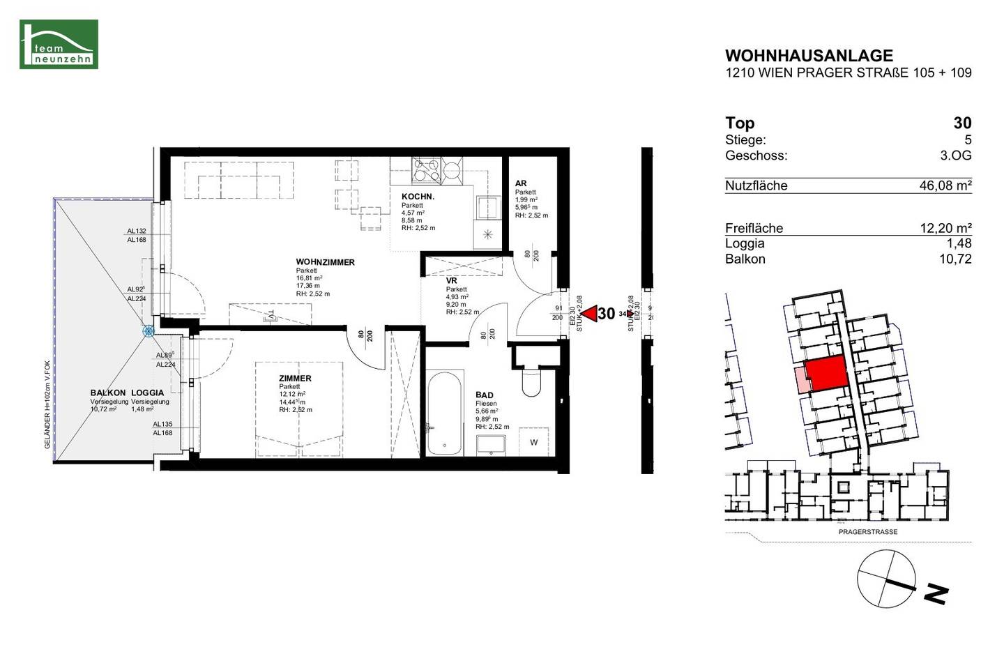 Your new home in Floridsdorf – Top location Prager Straße - INQUIRE NOW!
