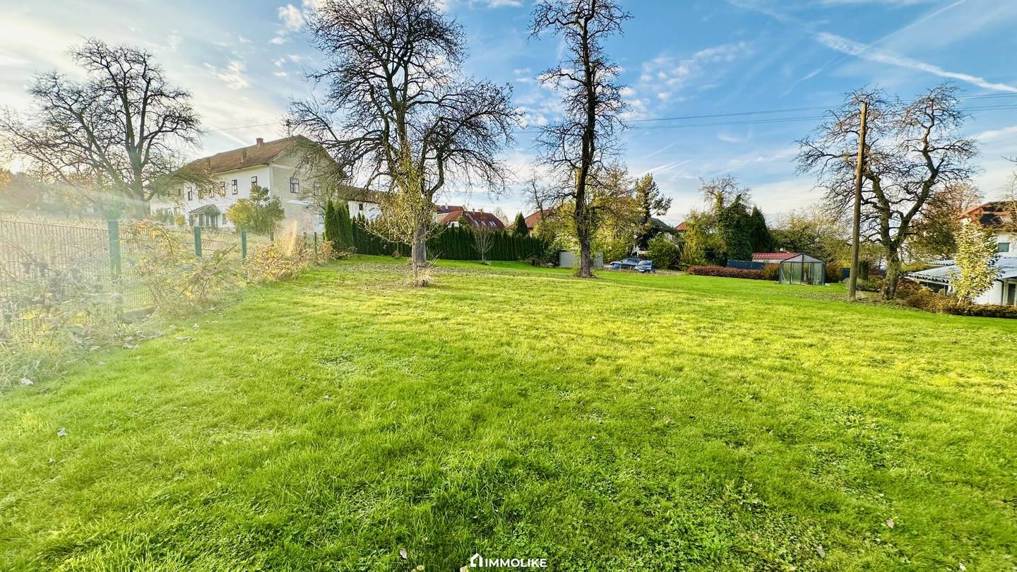 Großzügiges Baugrundstück in Scharten – 2.847 m² Bauland | Bauplatzgenehmigung | Dorfgebiet | Gestaltungskonzept vorhanden