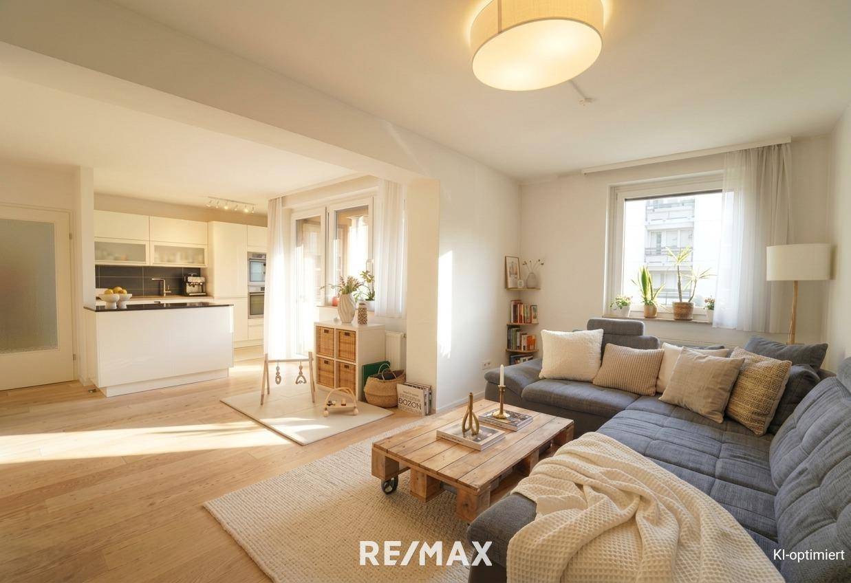 Spacious Familienwohnung with access to the large communal garden