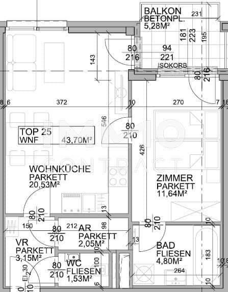 2 Zimmerwohnung in der Schillgasse 16