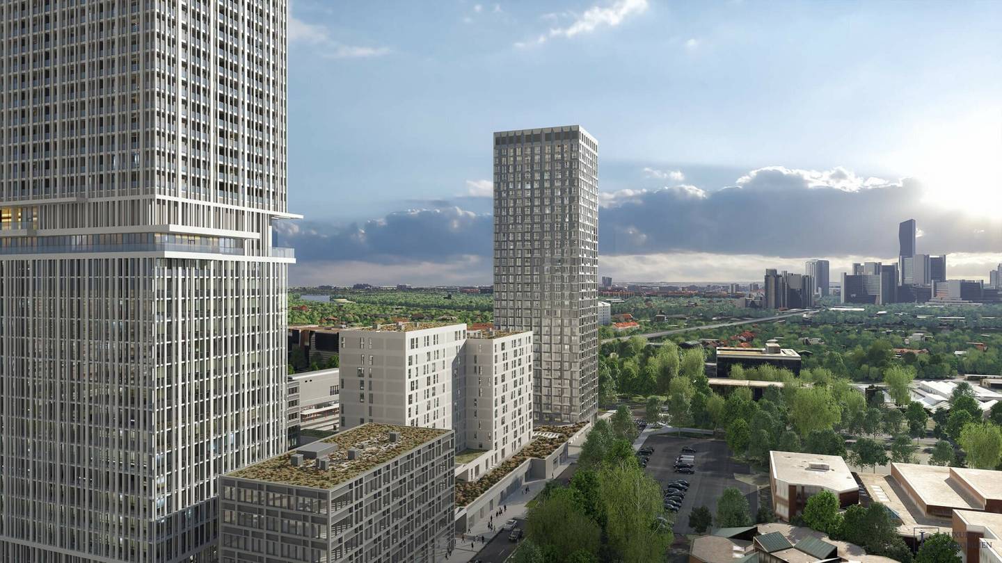Newly built first occupancy with extensive view from the 24th floor over the Alte Donau and Vienna International Center