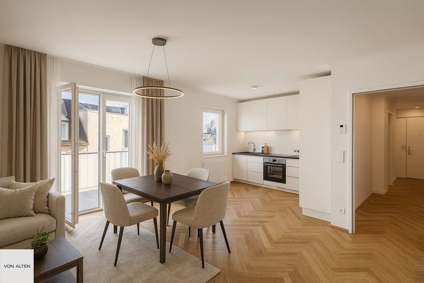 Vacant: 3-room attic apartment with 13 m² terrace
