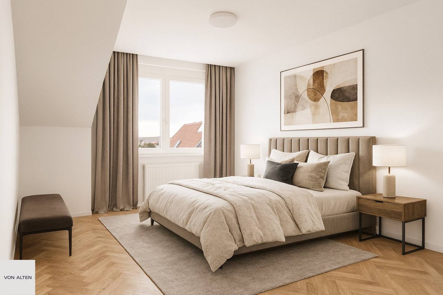 Vacant: 3-room attic apartment with 13 m² terrace