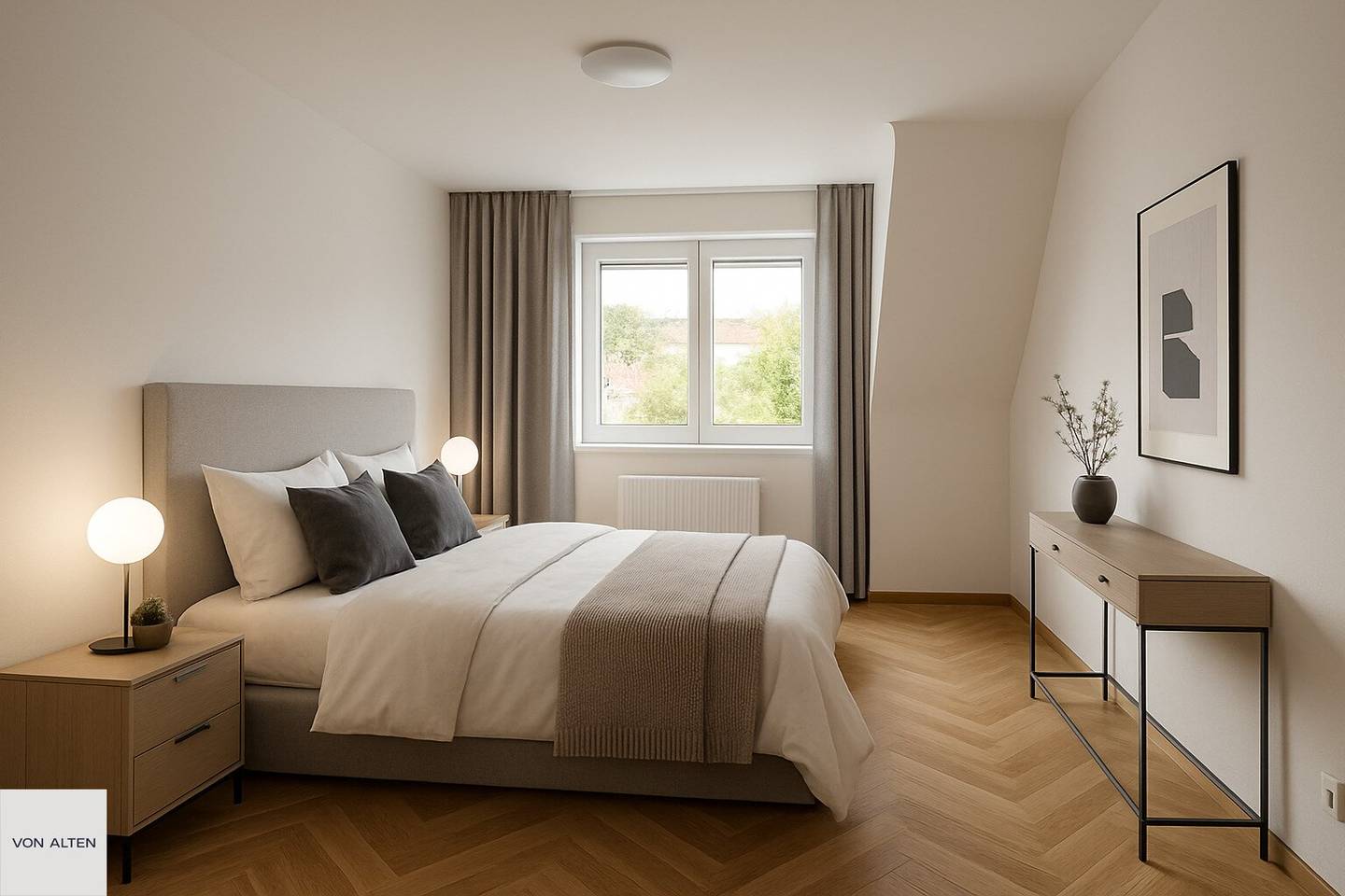 Vacant: 3-room attic apartment with 13 m² terrace