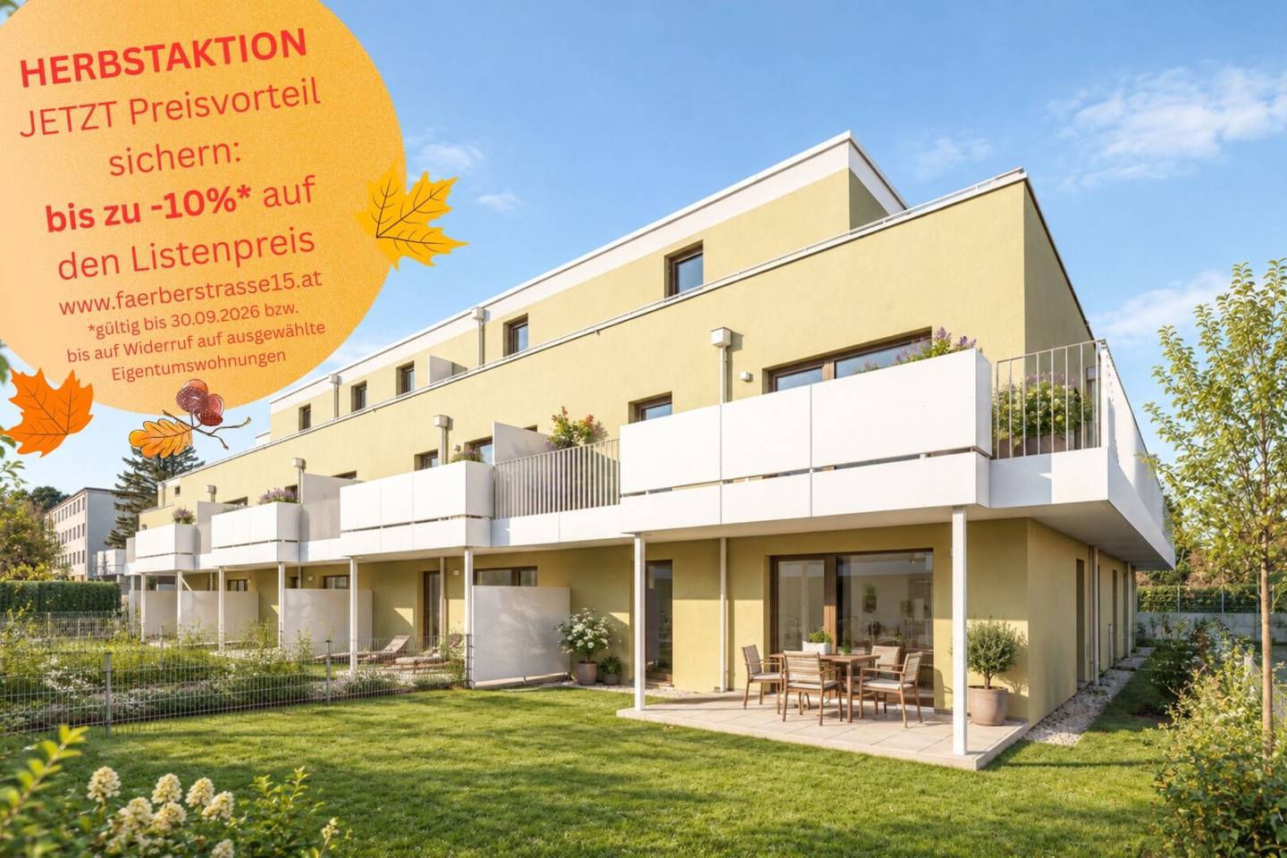 Anfragen, Besichtigen und Einziehen im Faerber²  - BEZUGSFERTIGE EIGENTUMSWOHNUNGEN - PROVISIONSFREI
