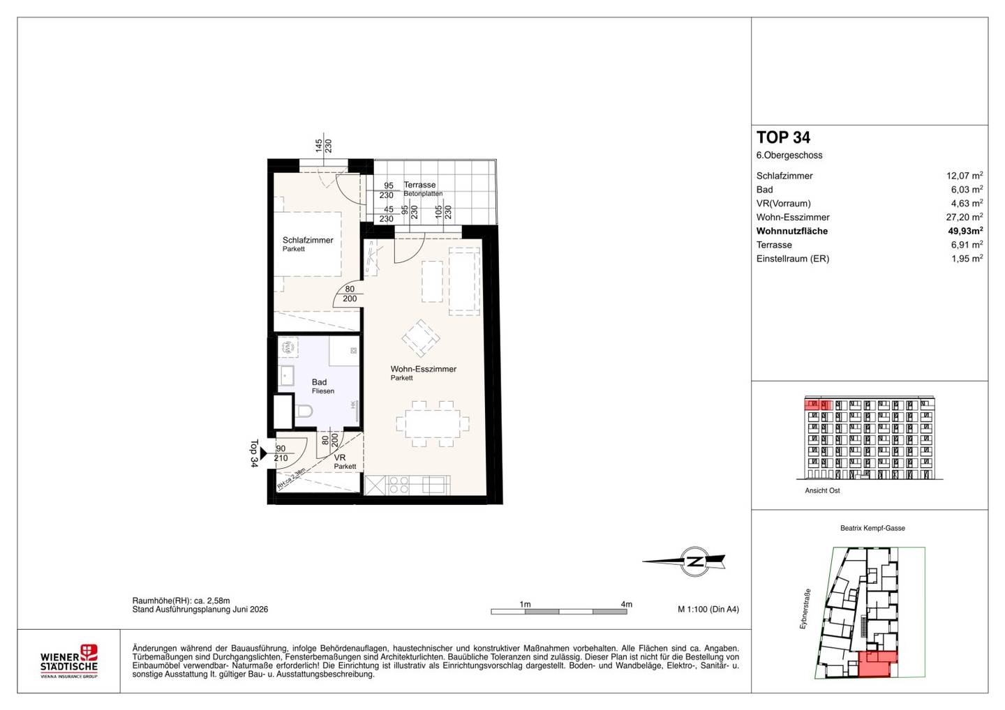 Privately financed rental apartments including kitchen first occupancy near city center