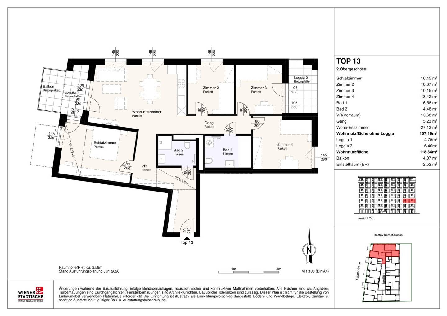 Privately Financed Rental Apartments Including Kitchen - First Occupancy - Near City Centre