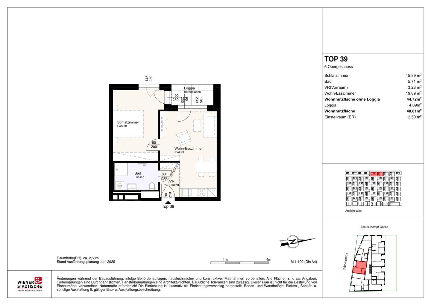 Privately financed rental apartments including kitchen - first occupancy - close to city centre