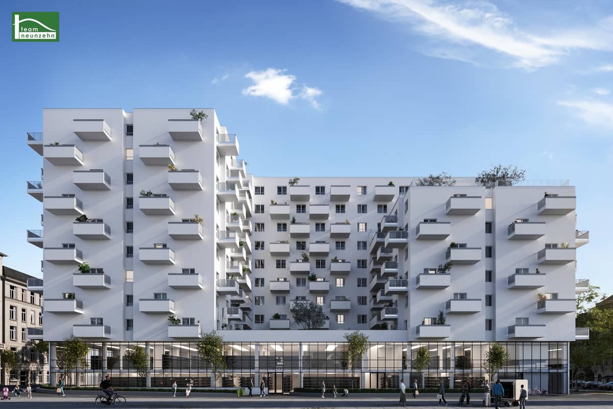 Moderne 1-Zimmer-Wohnung in Donaunähe mit Balkon - Wien 20., Handelskai