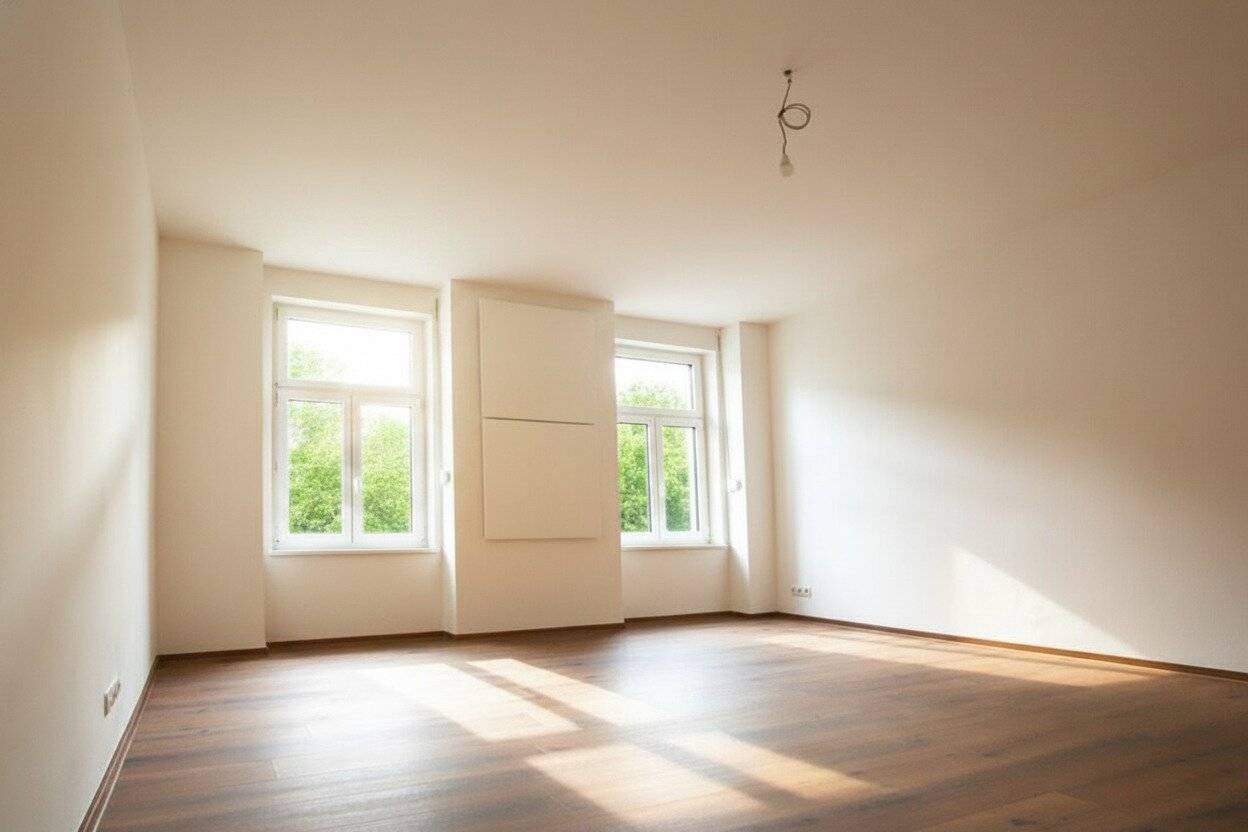 Centrally located 2-room apartment plus separate kitchen with space for a dining table, shared garden use