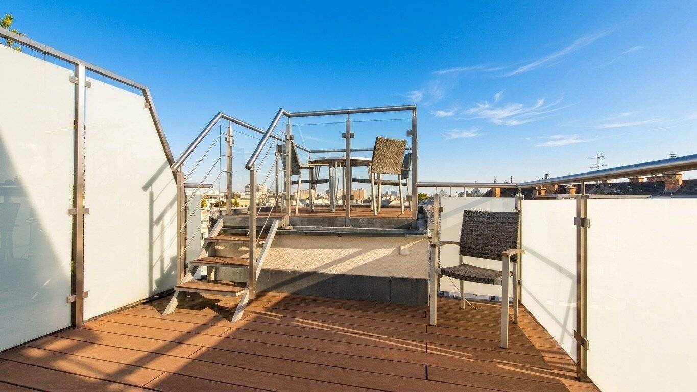 ++NEW++ 50 m zum Augarten! Exklusive 3-Zimmer-Dachgeschoss mit 2 Sonnenterrassen &amp; traumhaftem Weitblick!