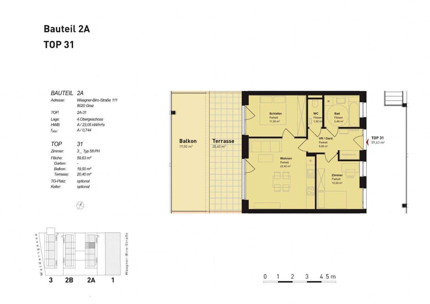 Grundriss: Waagner-Biro-Straße 109-115