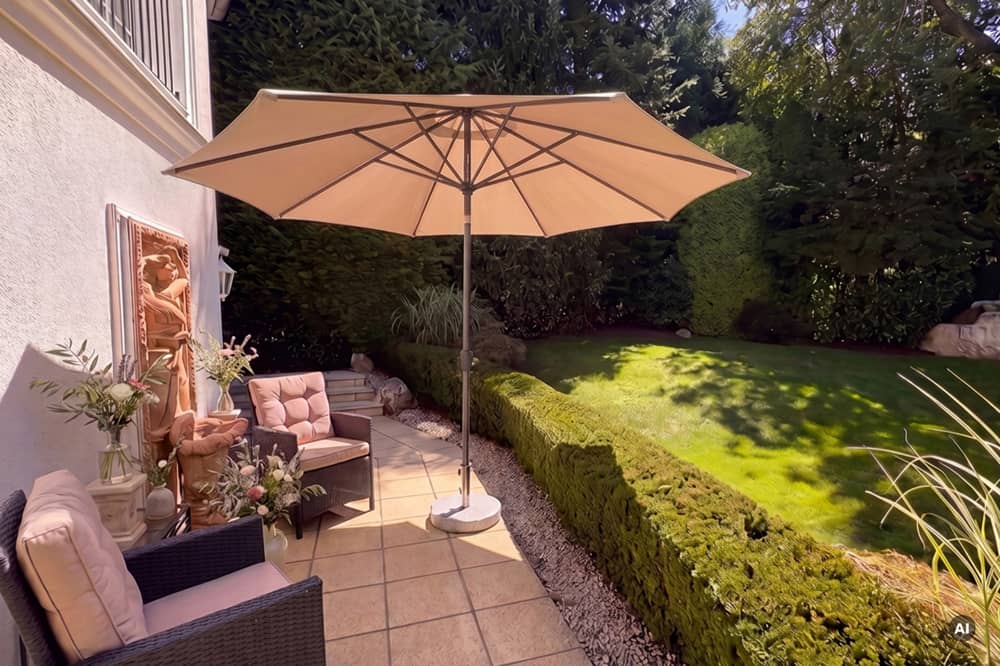 Maisonettewohnung in ruhiger Villenlage mit uneinsehbarem Privatgarten