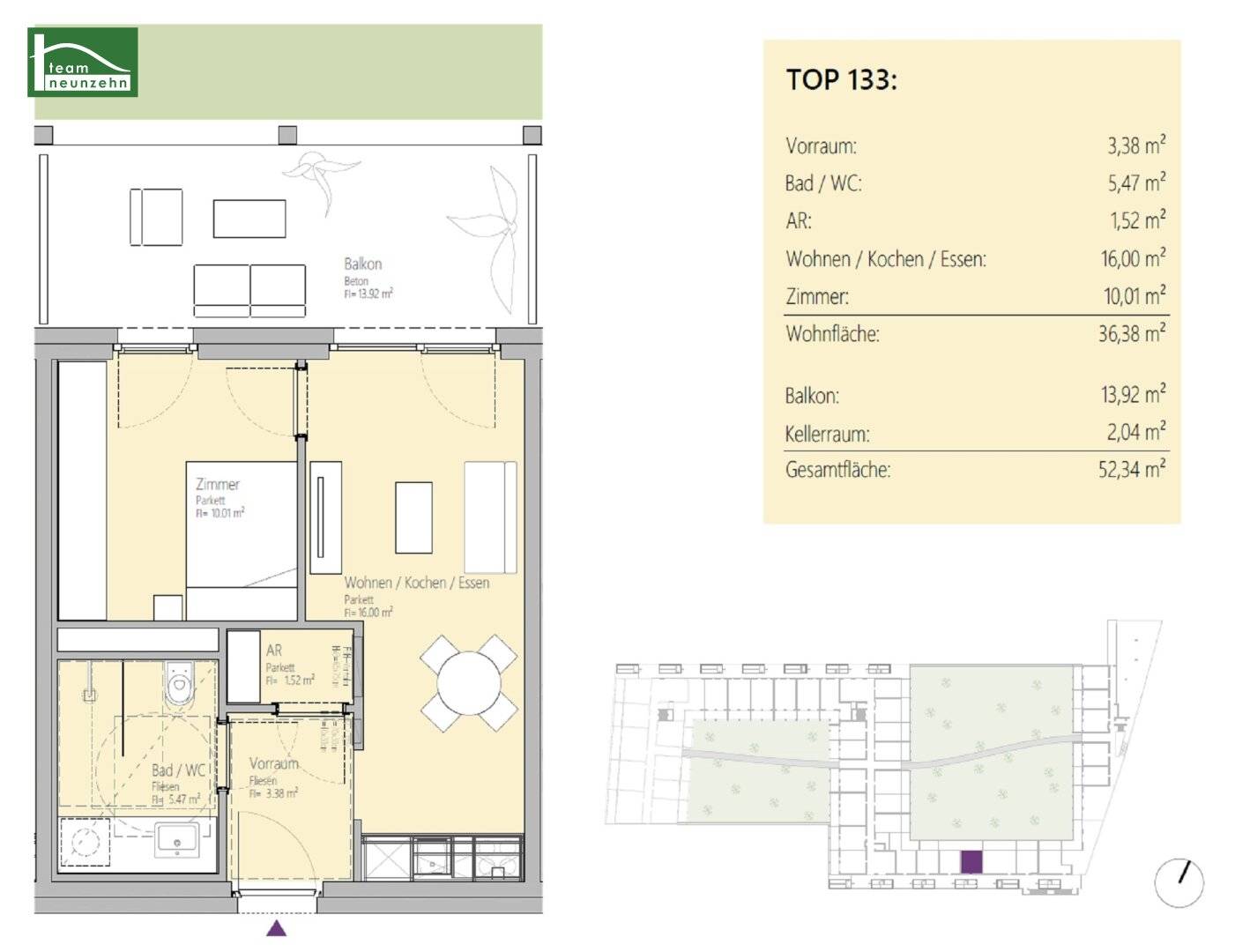 Urban and modern - Idyllic 2-room apartment with balcony in the midst of the Graz Smart City