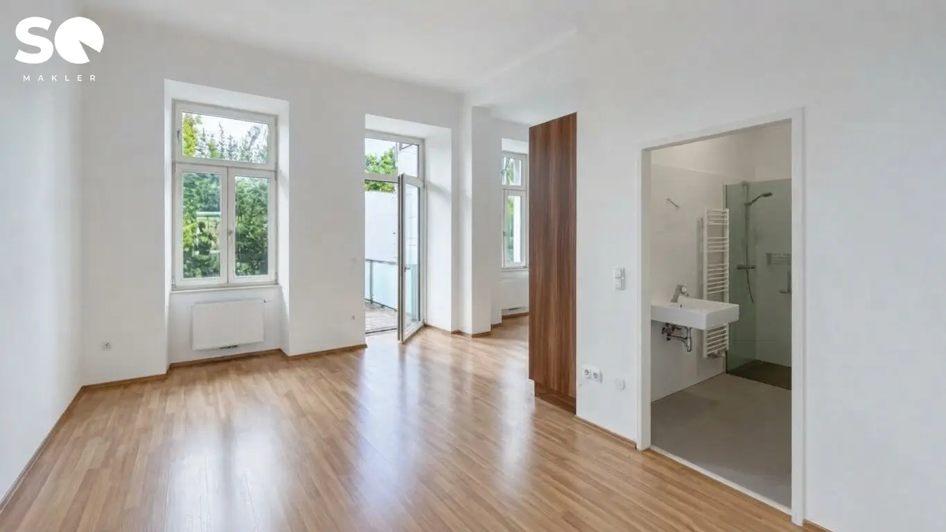 # SQ - BELVEDERE VOR DER TÜR – RUHIGE 2-ZIMMER-WOHNUNG MIT 25 m² TERRASSE - 1040 WIEN