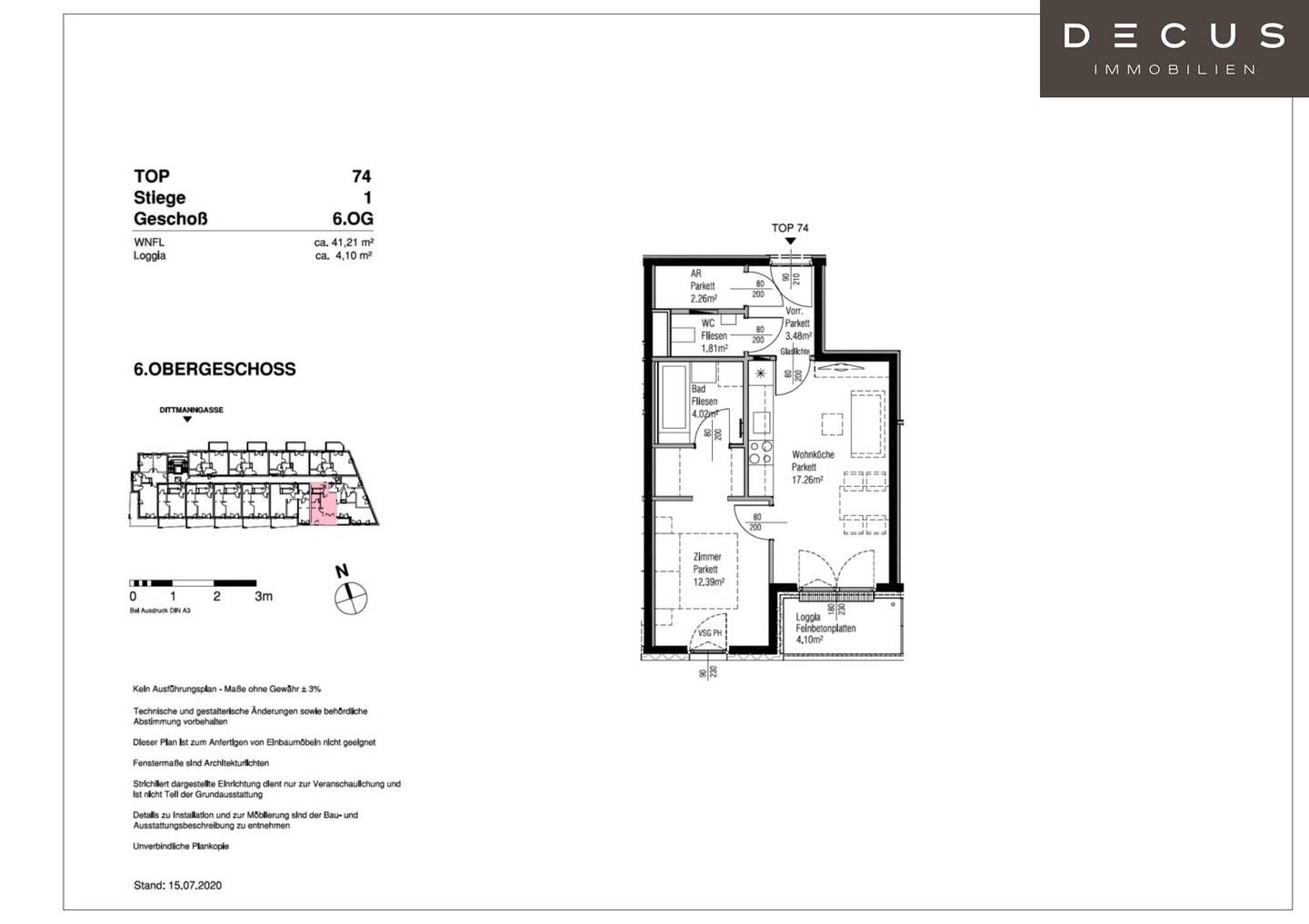 AVAILABLE FROM NOVEMBER | 2 ROOM APARTMENT | LOGGIA | 6th FLOOR | NEAR U3 STATION ENKPLATZ