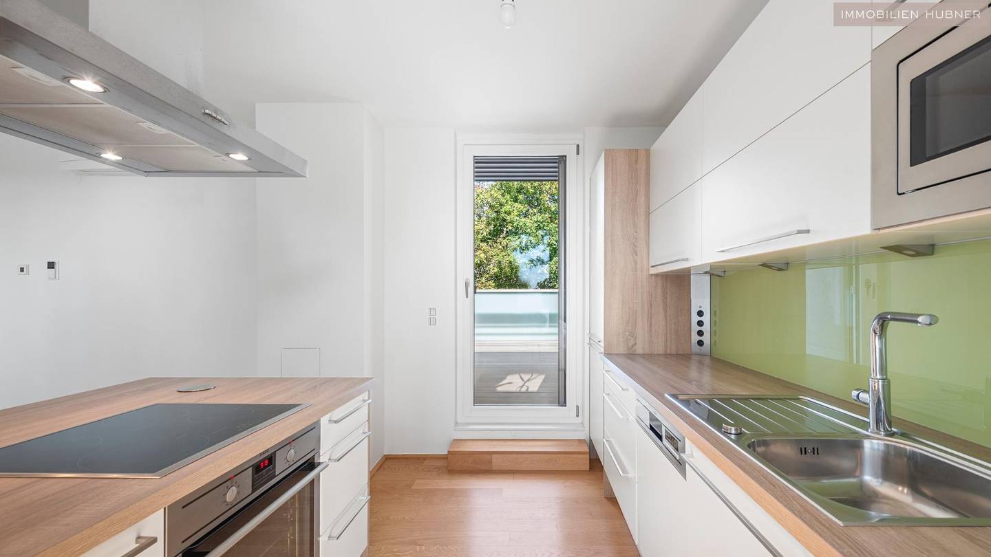 Penthouse mit zwei Dachterrassen und großzügigem Gemeinschaftgarten