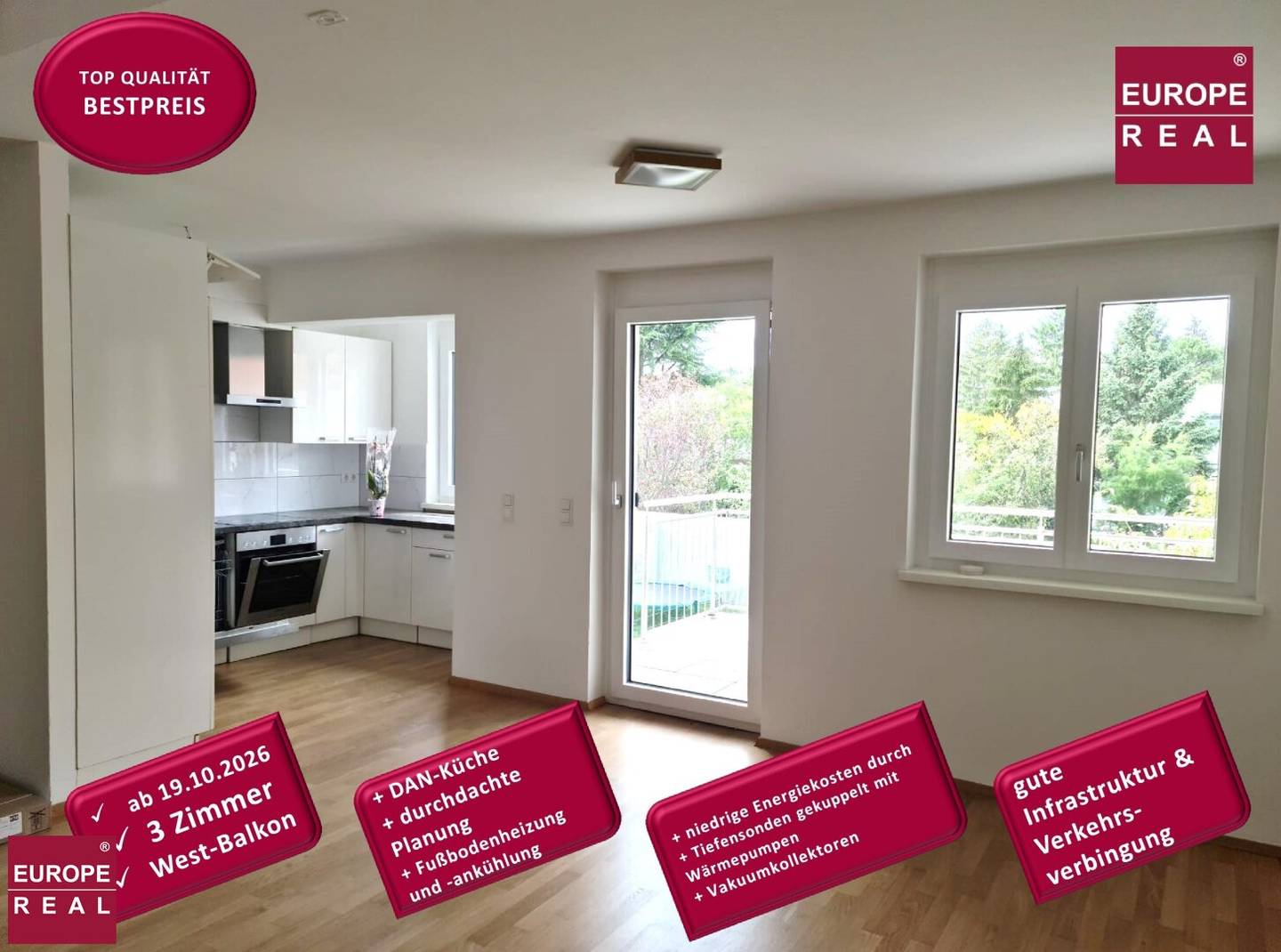 TOP ANGEBOT repräsentative, ost-, süd- und westseitige MAISONETTE Dachgeschoss-WOHNUNG, 112 m² - ruhig, hell
