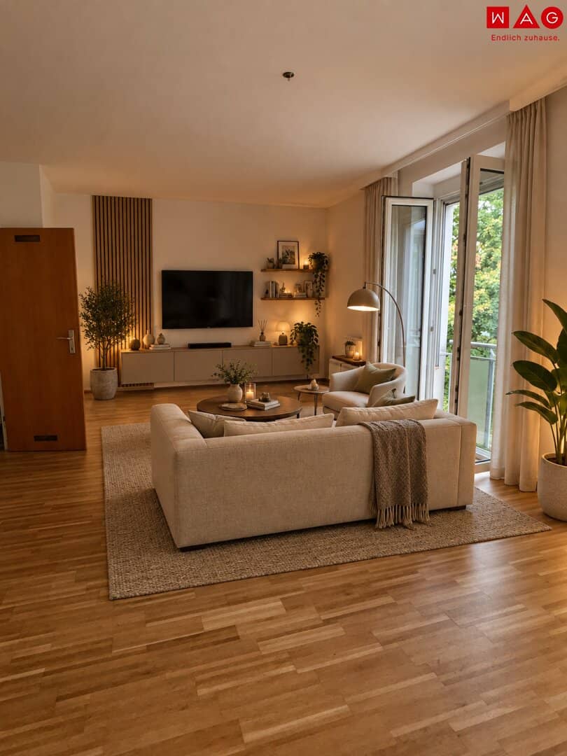 Available immediately – 2-room apartment in Haid near Ansfelden with underground parking space