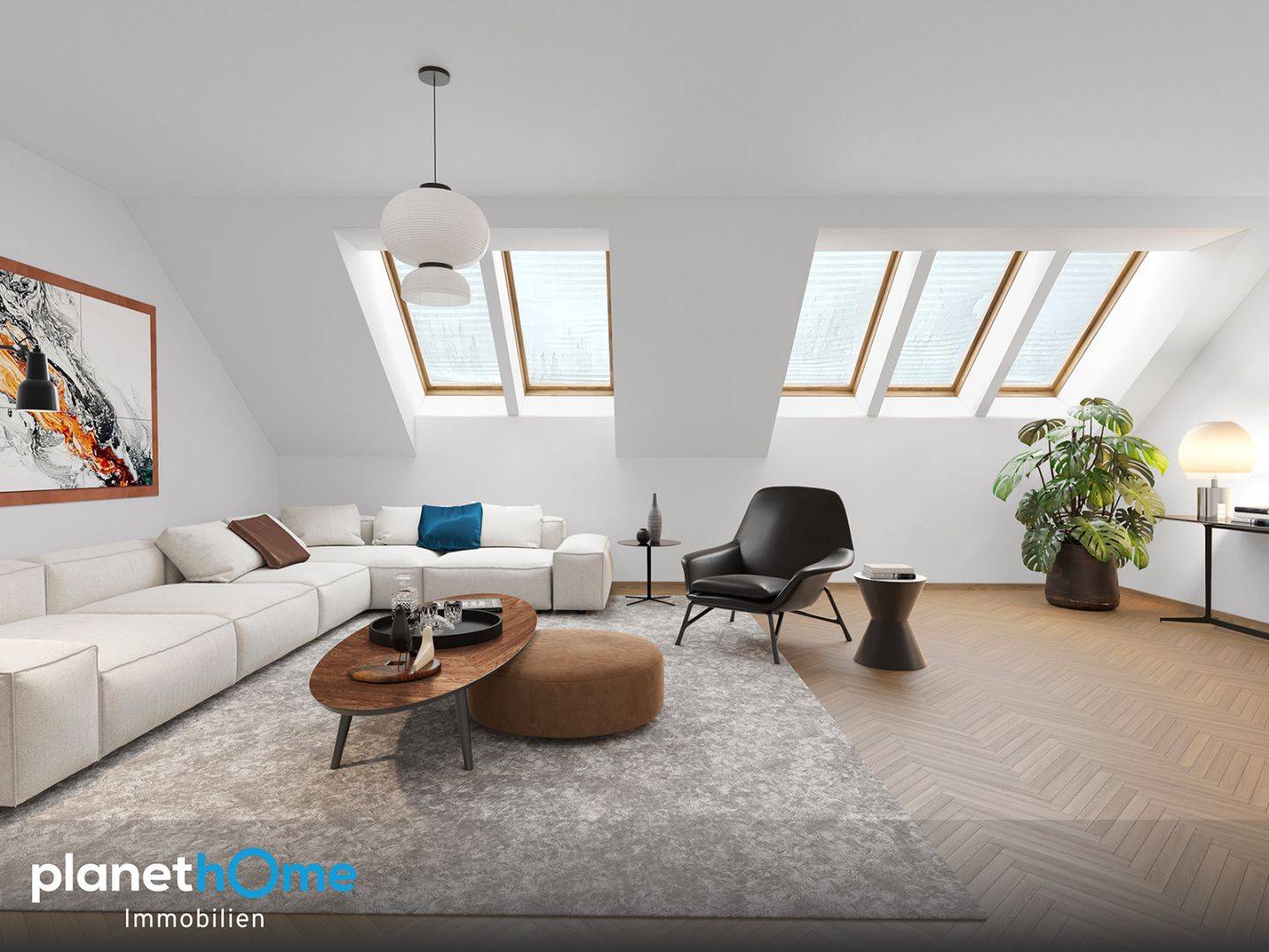 Bright Maisonettewohnung in period building with terrace