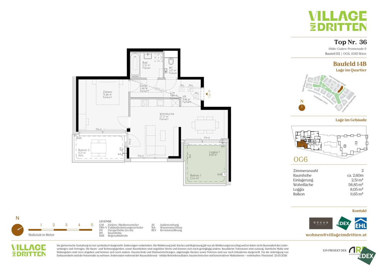 VILLAGE IM DRITTEN | Spacious 2-room apartment with balcony and loggia