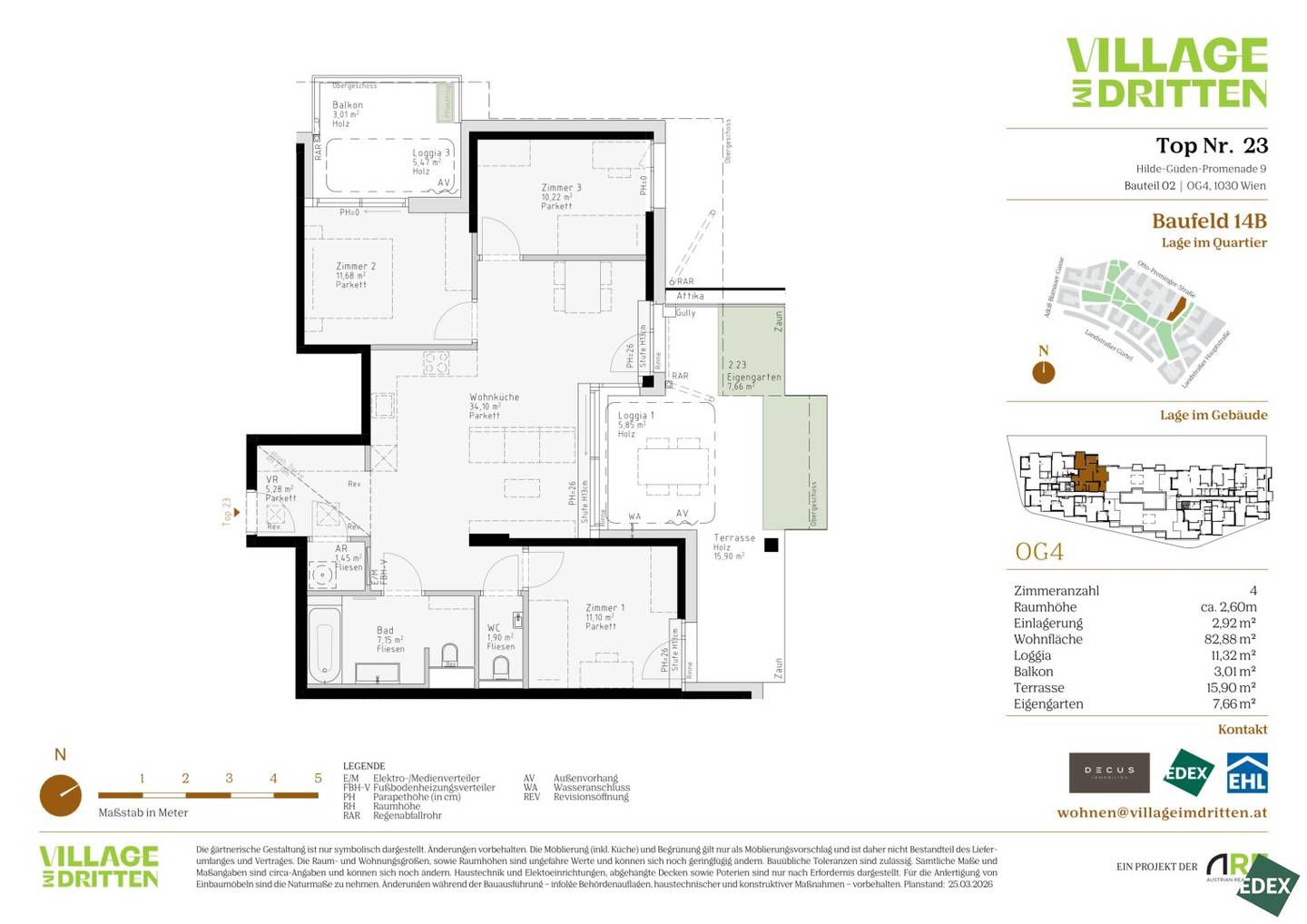 VILLAGE IM DRITTEN | Family hit with 4 rooms, balcony and private garden