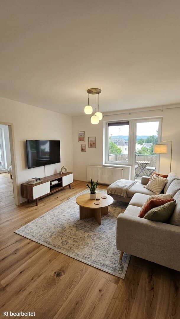 3-room apartment in the center of Vöcklabruck. Courtyard-facing with view of greenery - Owner-occupancy or rental - Free underground parking space (Commission-free)