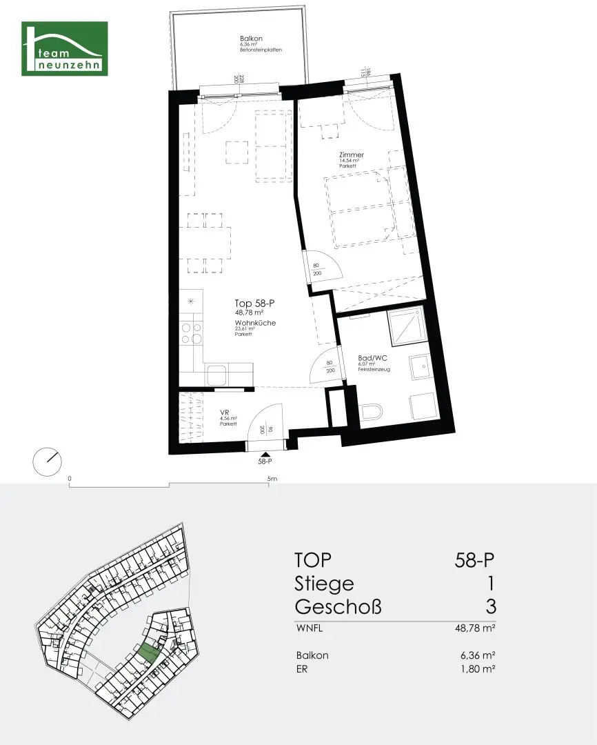 Living enjoyment near the Danube - Modern 2-room apartment with balcony - available from 01.12.2026