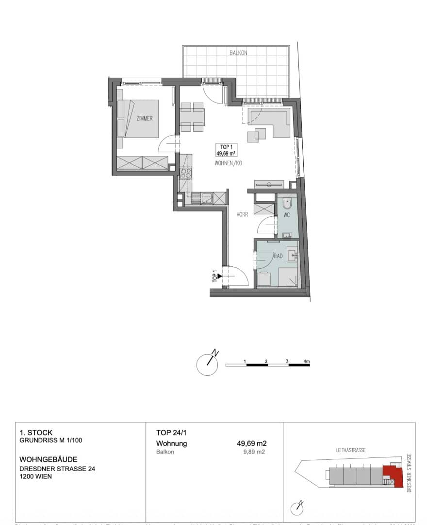 Residential development in first occupancy - Dresdner Straße 24 Building E