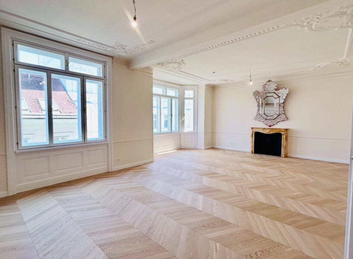 First occupancy after renovation – 145 m² with air conditioning &amp; underfloor heating in the 4th District