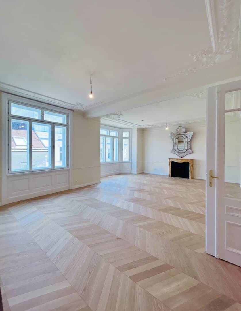 First occupancy after renovation – 145 m² with air conditioning &amp; underfloor heating in the 4th District