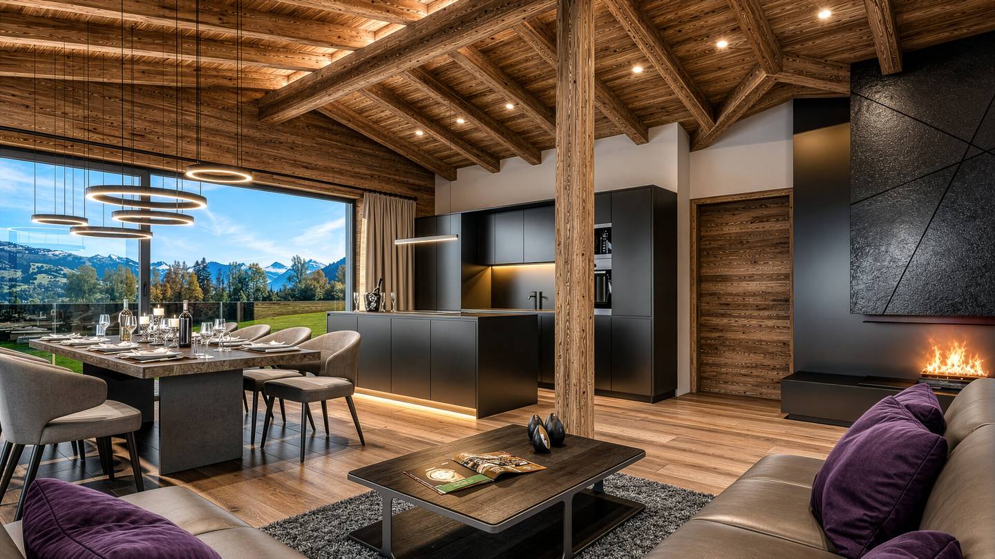 Light filled Penthouse in ski in ski out location