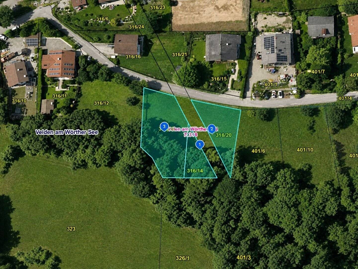 NEAR VELDEN AM WÖRTHER SEE! THREE PLOTS, ONE PRICE, SPACE FOR NEW